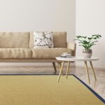 Tapis sisal amazonas nature bordure: jeans / denim 120 x 180 cm