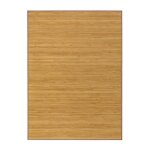 Tapis de sol antidrapant moquette  rayures en bambou coloris naturel - longueur 200 x profondeur 140 ...