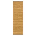 Tapis de sol antidrapant moquette  rayures en bambou coloris naturel - longueur 200 x profondeur 60 ...