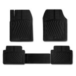 Tapis de sol antid�rapants pour peugeot 208 en caoutchouc noir 4 pcs