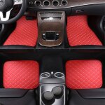 Tapis de sol - momotou - universel - cuir pu - impermable - antidrapant - 4 pices