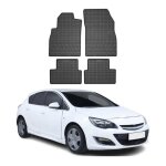 Tapis de sol pour opel astra j 2009 - 2015 omac 3d noir caoutchouc