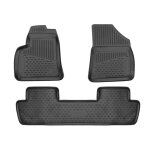 Omac tapis de sol pour peugeot 5008 2009 - 2017 sur mesure en caoutchouc noir