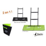 Kangui - tapis de sol universel pour trampoline - r�versible noir ou vert