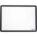 Tapis de souris - logilink - transparent - bord noir - 23 x 19. 5 cm - pvc