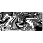 Tapis de souris - itoobe - grande taille 90x40 cm - caoutchouc naturel - design abstrait - couleur noire ...