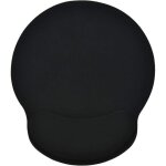 Tapis de souris avec repose poignet en gel confort avec repose - poignet ergonomique - noir