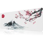 Tapis de souris xxl - hautstore - art japonais - 80 x 30 cm - tissu doux - 3 mm d�paisseur