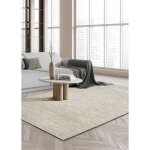 Tapis - toutapis - stockholm - laine - 160x230 cm - crme et beige - moderne