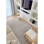 Tapis uni london beige - 160 * 230 rectangulaire