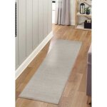 Tapis uni london beige - 80 * 300 rectangulaire