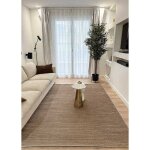 Tapis uni london marron - 120 * 170 rectangulaire