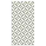 Tapis vinyle panorama g�om�trie verte 60x250 cm - tapis pour cuisine bureau et salon en pvc