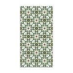 Tapis vinyle panorama tuile hydraulique type oriental vert 80x150 cm - tapis pour cuisine bureau et salon ...