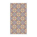 Tapis vinyle panorama tuile orientale original 80x150 cm - tapis pour cuisine bureau et salon en pvc