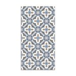 Tapis vinyle panorama tuile style oriental bleu 60x110 cm - tapis pour cuisine bureau et salon en pvc ... Tapis vinyle panorama tuile style oriental bleu 60x110 cm - tapis pour cuisine bureau et salon en pvc ...