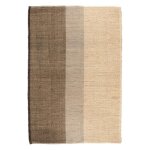 Tapis - vivaraise - karan - 120 x 170 cm - noir - 80% jonc de mer 20% coton