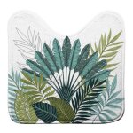 Tapis wc imprim panazio 45x45cm vert