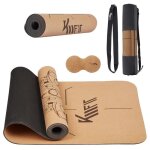 Km - fit tpe yoga mat tapis de gymnastique avec sangle de transport tapis de yoga rembourr tapis de ...