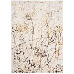 Tapiso tapis de salon chambre golden beige dor crme marron serpent polypropylne intrieur 80x150 cm ...