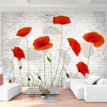 Tapisserie tableau toile photo coquelicots fleurs laine papier peint salon chambred�coration peinture ...