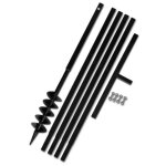 Tari�re de sol avec manche 100 mm et tube dextension 5 m acier ly5206 mothinessto