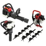 Tarire de terre thermique monstershop - t - mech - 3 cv - 3 forets - enfonce poteau