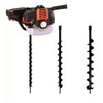 Gt garden - tari�re thermique 52 cm3 - 3 cv + lot de 3 m�ches (40 60 et 80 mm)