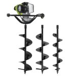 Tari�re thermique � essence 43cm� moteur 1. 6cv + 3 forets acier 100 / 150 / 200mm longueur 730mm vito ...