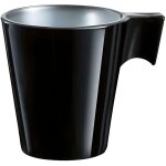 Tasse 8cl noire flashy expresso luminarc