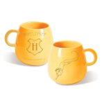 Tasse - pyramid - harry potter - poudlard - poufsouffle - jaune - rond