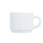 Tasse blanche 22 cl empilable 65 blanc