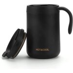 Tasse  caf 500 ml - mug isotherme tanche en acier inoxydable avec sous - pour caf chaud et froid ...