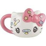 Tasse en c�ramique - konix - hello kitty - mug 3d - 500 ml - motif kawaii - blanc et rose