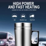 24 v tasse chauffante �lectrique - dacier inoxydable - bonne �tanch�it� - tasse chauffante pour voyage ...