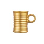 Tasses en verre tremp� 9cl - luminarc - lot de 6 - couleur or - compatible lave - vaisselle - forme cylindriqu ...