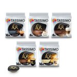 Tassimo caf assortiment 5 varits - latte macchiato cappuccino xl classique xl intense et espresso ...