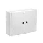 Armoire horizontale - tatay - 4480202 - 2 portes - plastique blanc - 46 x 155 x 32 cm