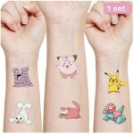 Tatouage pokemon pikachu anniversaire fete enfant
