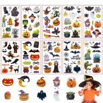 Tatouages temporaires - salutuya - halloween - 10 feuilles - impermable - facile  enlever