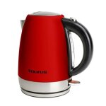 Taurus - bouilloire - 1. 7l - 2200w - vintage - rouge inox