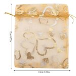 Tbest 100pcs pochette organza cadeau mariage bijoux sachet bonbon (5 couleurs) Tbest 100pcs pochette organza cadeau mariage bijoux sachet bonbon (5 couleurs)