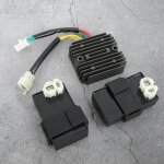 Tbest 30410 - mm9 - 830 3 pices / ensemble cdi double allumage + rgulateur redresseur pour xl 600 v ...