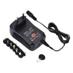 Tbest adaptateur secteur avec embouts adaptateur secteur universel ac / dc 5v 2. 1a port usb 6 embouts ...