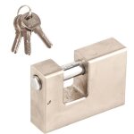Tbest cadenas de s�curit� 2 pcs cadenas avec cl� haute s�curit� 6 cl�s cadenas horizontal ext�rieur � ...