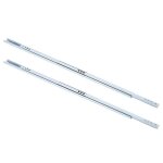 Tbest coulisse de tiroir 2pcs / jeu glissi�re � billes en acier de tiroir rail 450x17mm accessoire quincailler ...