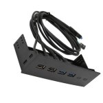 Tbest hub frontal 4 ports usb 3. 0 5. 25 pouces � haut d�bit 5 gbps pour pc