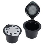 Tbest lot 5 capsules caf rechargeables durable pour machine nespresso