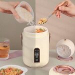 Tbest petit cuiseur  riz mini cuiseur  riz chauffage efficace isol portable multifonction soupe electromena ...