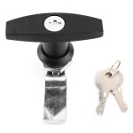 Tbest serrure en t de remorque serrure de porte de garage de boîte à outils de serrure de poignée de ... Tbest serrure en t de remorque serrure de porte de garage de boîte à outils de serrure de poignée de ...
